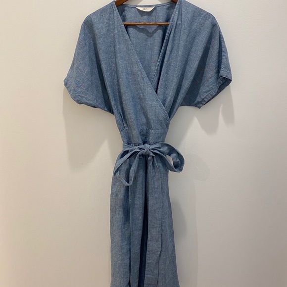 Sotela Luna Wrap Dress Size 3 Blue - Picture 2 of 9